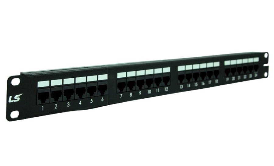 Patch panel cat6 24p LS, Patch panel cat6 24p LS chính hãng LS-PP-UC6-24P-WM